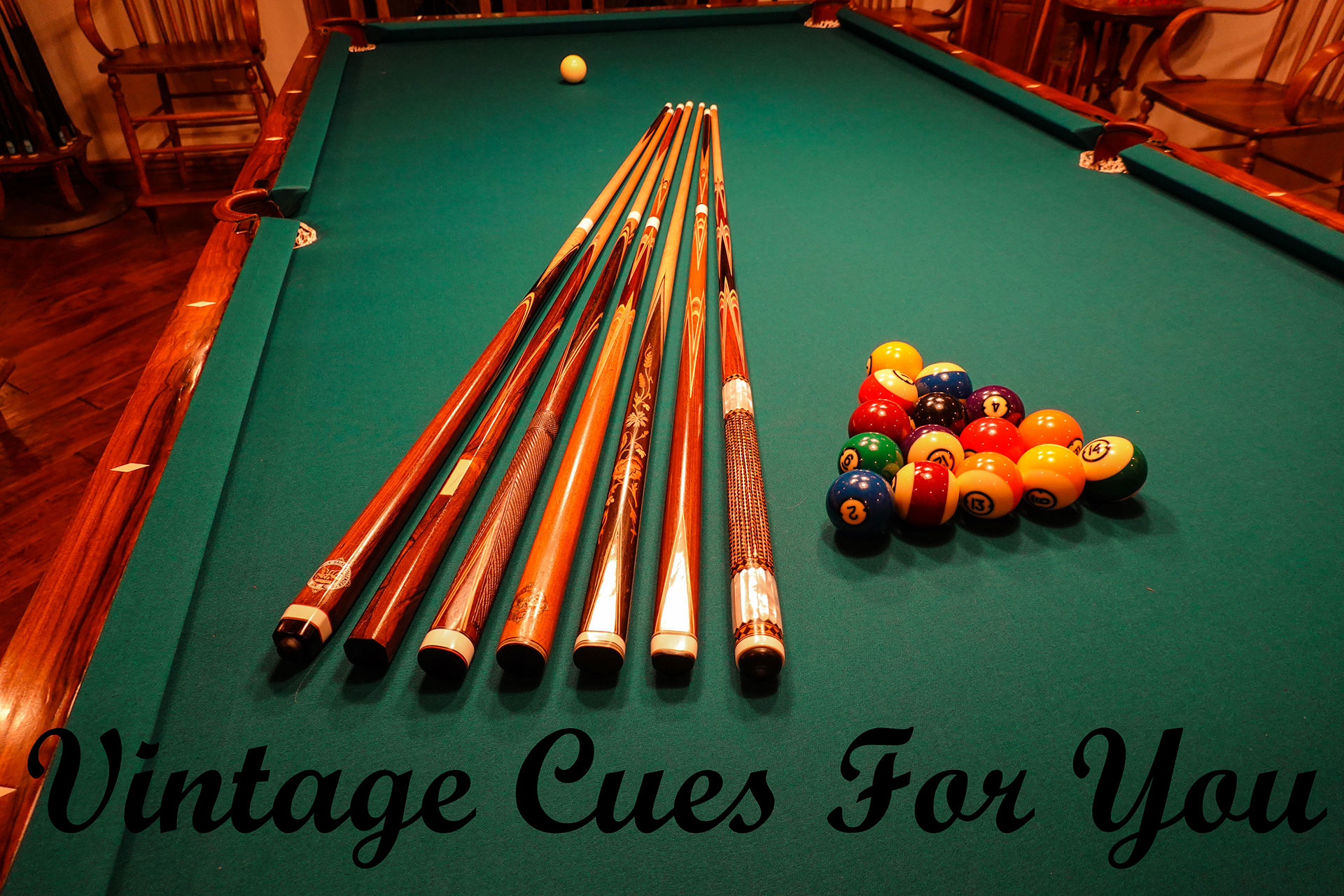 antique pool cues for sale