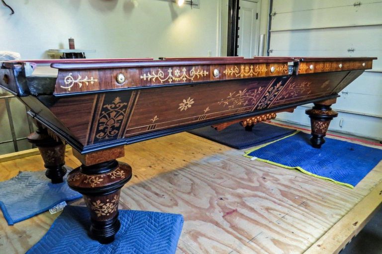 Antique Kansas City Billiard Table Vintage Cues for You