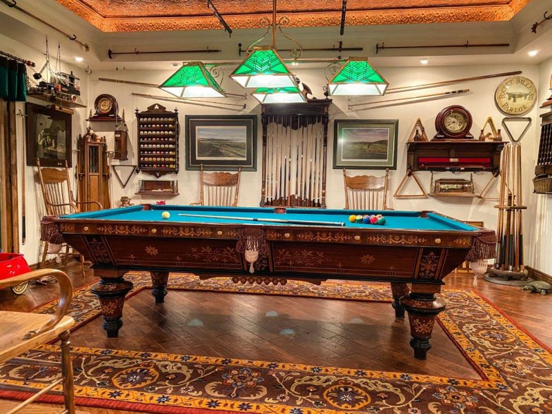 Antique Kansas City Billiard Table Vintage Cues for You
