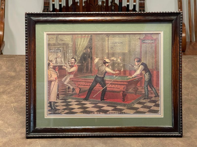 Billiards in Art Vintage Cues for You