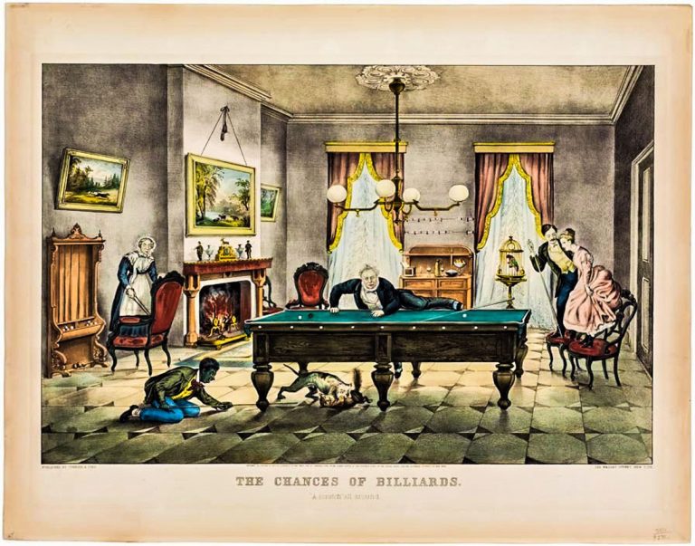 Billiards in Art Vintage Cues for You